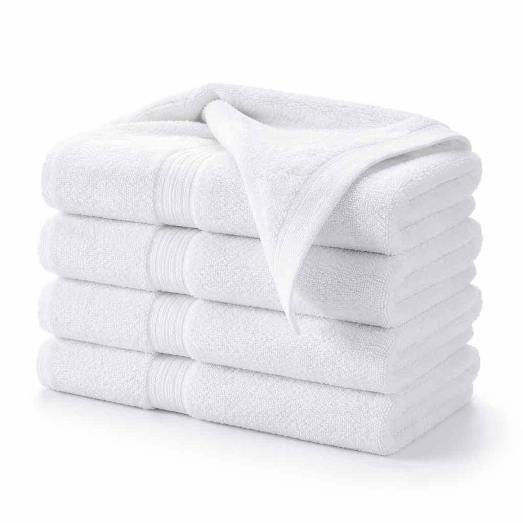 Royal Comfort Turkish Big Towel Set – White (3 Piece set)