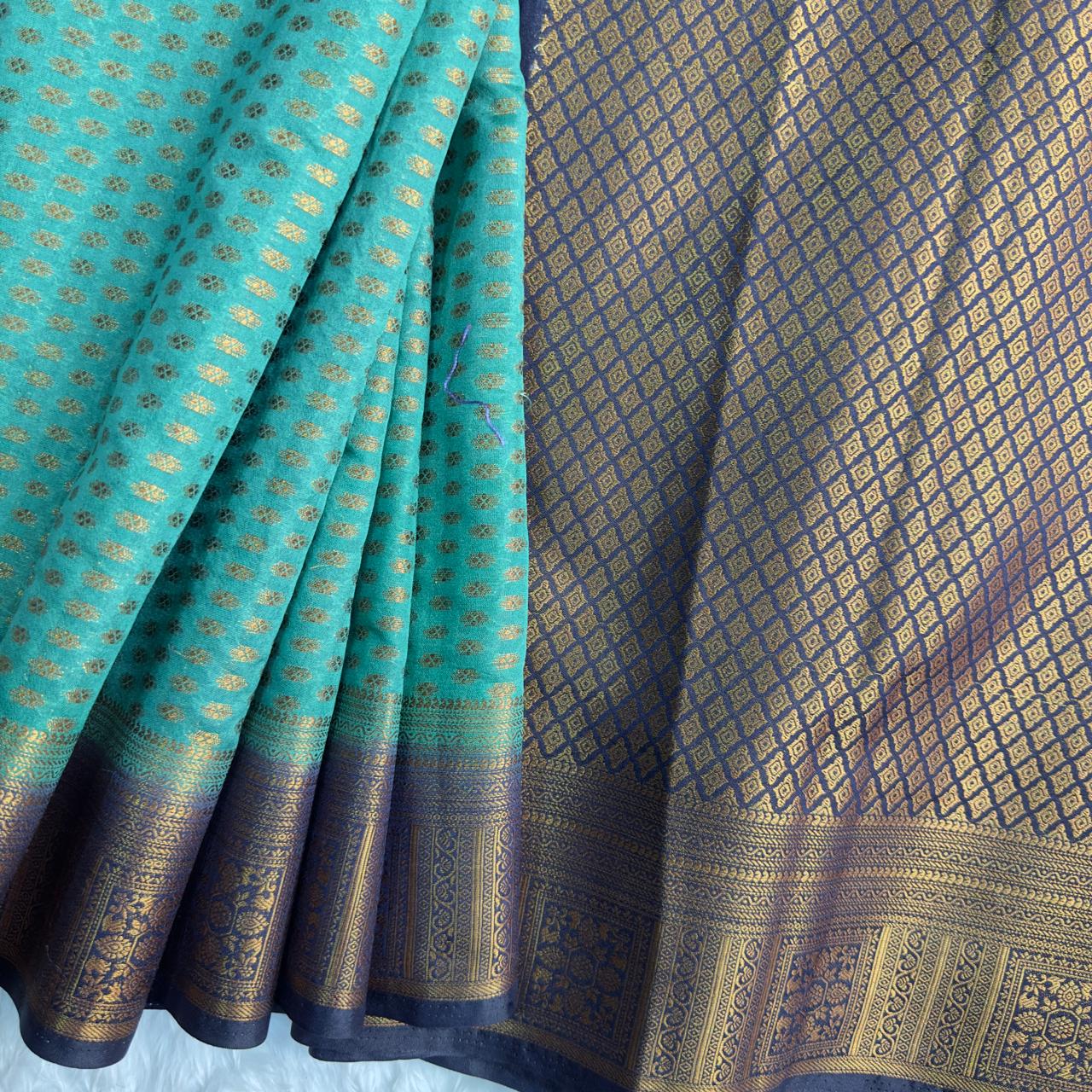 Royal Banarasi Silk Saree Green