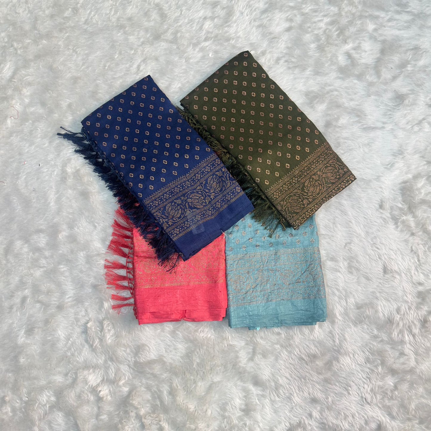 Kasmiri Silk Saree Navy Blue Dress Code