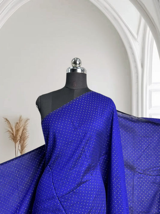 Fancy Saree Royal Blue Dress Code