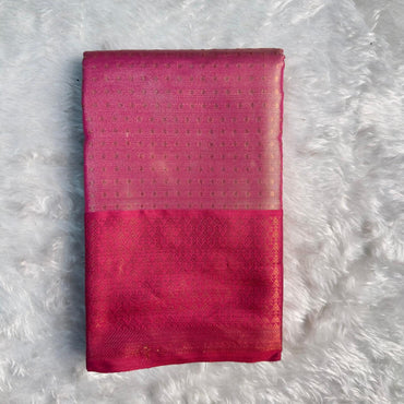 Banarasi Butti Semi Silk Saree Pink