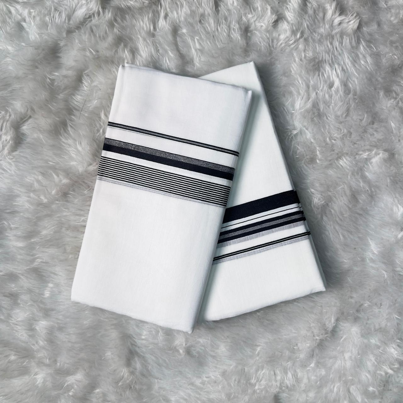 Minimalist Tradition Mundu Black Lines