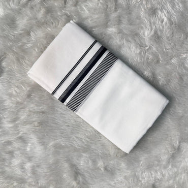 Minimalist Tradition Mundu Black Lines