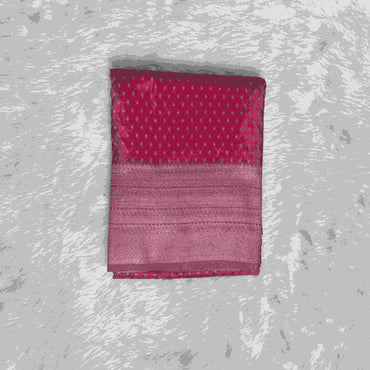 Banarasi Butti Chanderi Silk Red