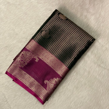 Checks Soft Silk Dark Green