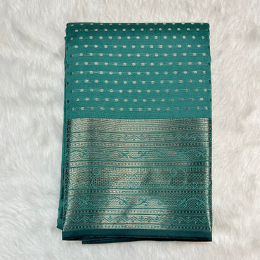 Banarasi Butti Soft Silk light Green