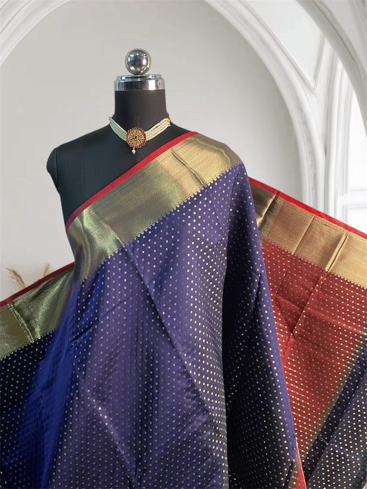 Banarasi Butti Bavinji Navy Blue