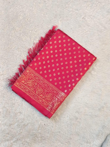 Kashmiri Silk with Floral Design (Dress Code) Pink