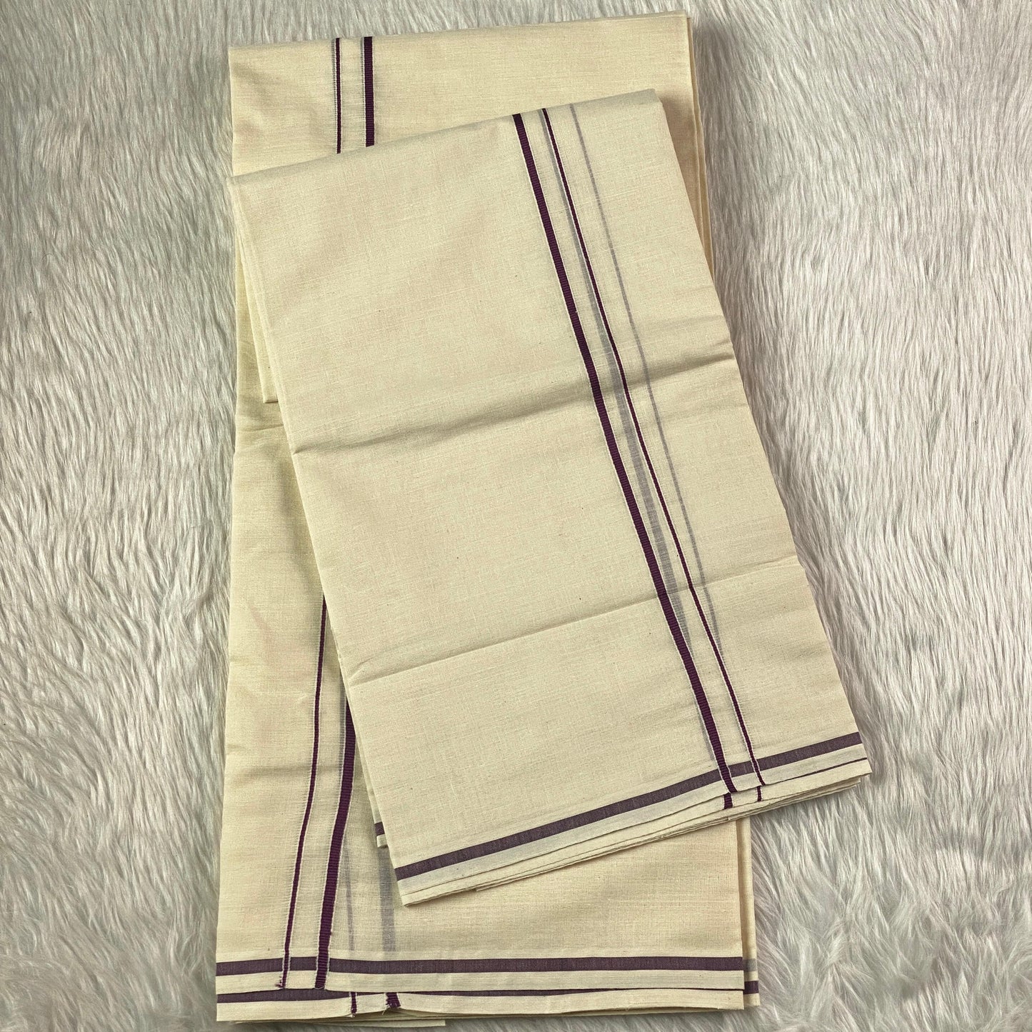 Puliyilakkara Set Mund Purple Kara