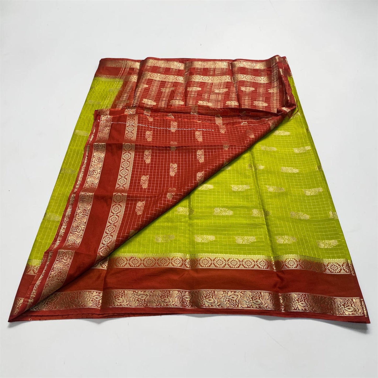 Ananya Georgette Banarasi Saree Green