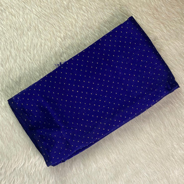 Fancy Saree with Silver Dots Blue