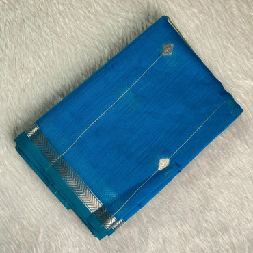 Saikala Chanderi Silk Saree Light Blue