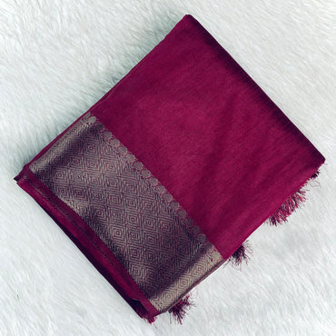 Kavitha Jute Saree Purple