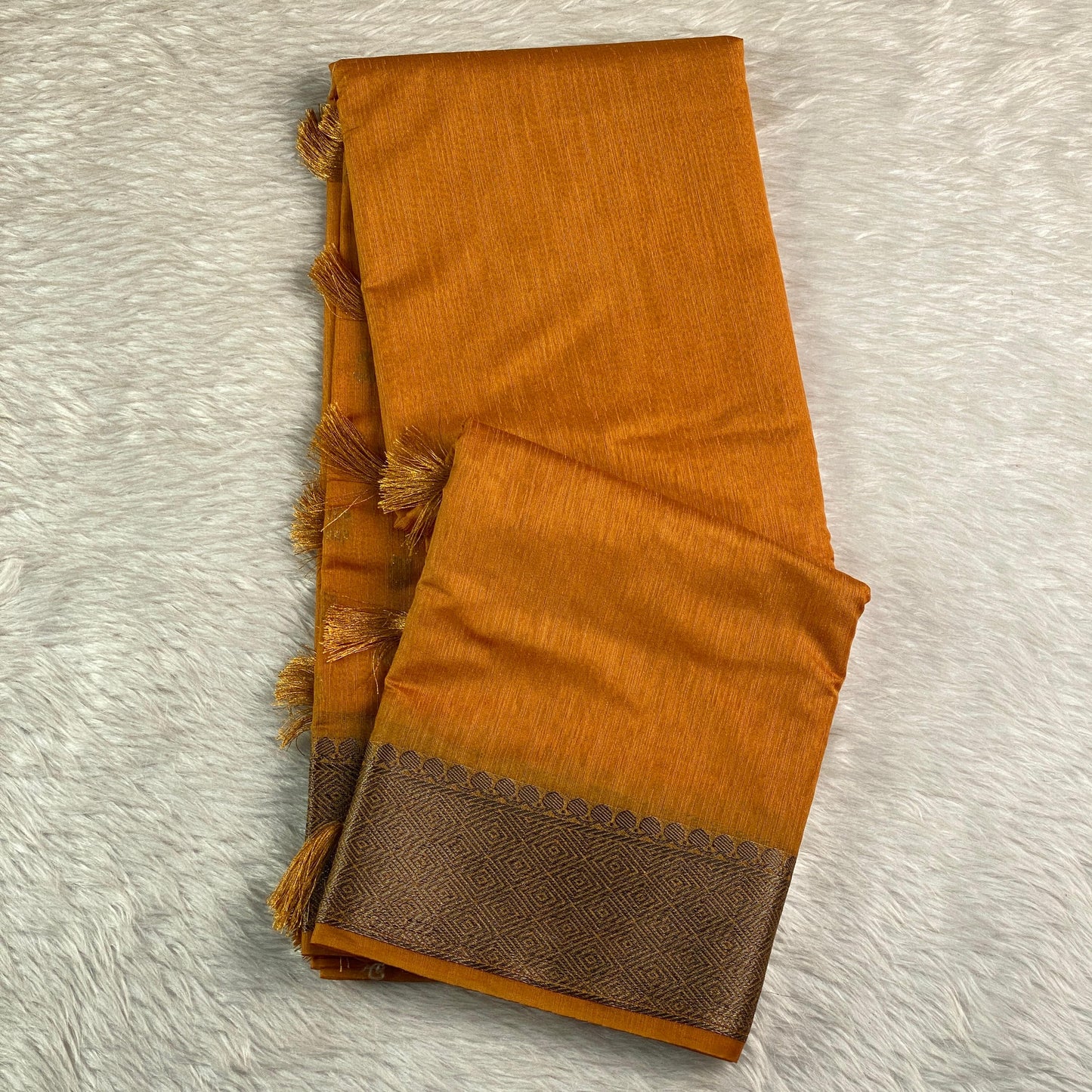 Kavitha Jute Saree Yellow