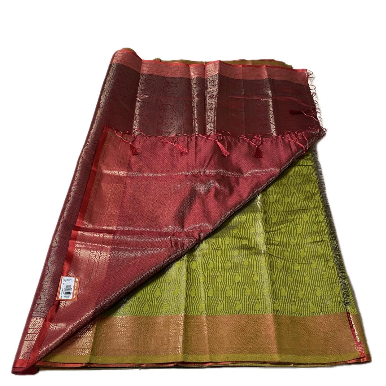 Sandra Semi Silk Saree Olive