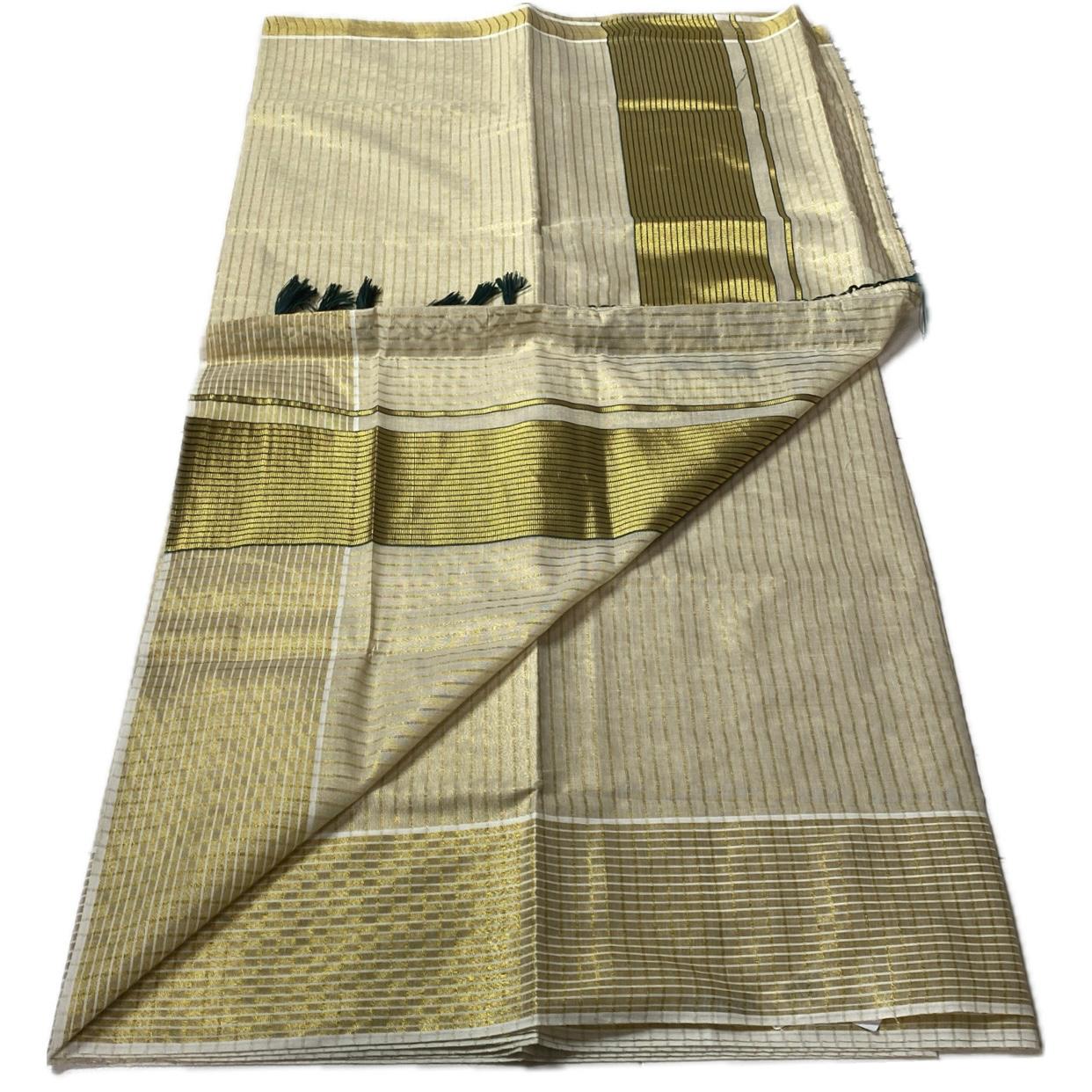 Barani Golden Glow Saree 🌼Green