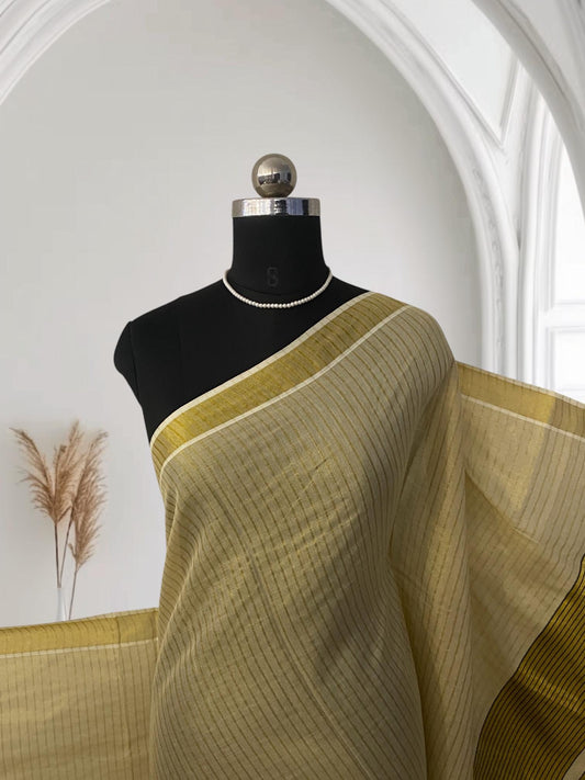 Barani Golden Glow Saree 🌼Green