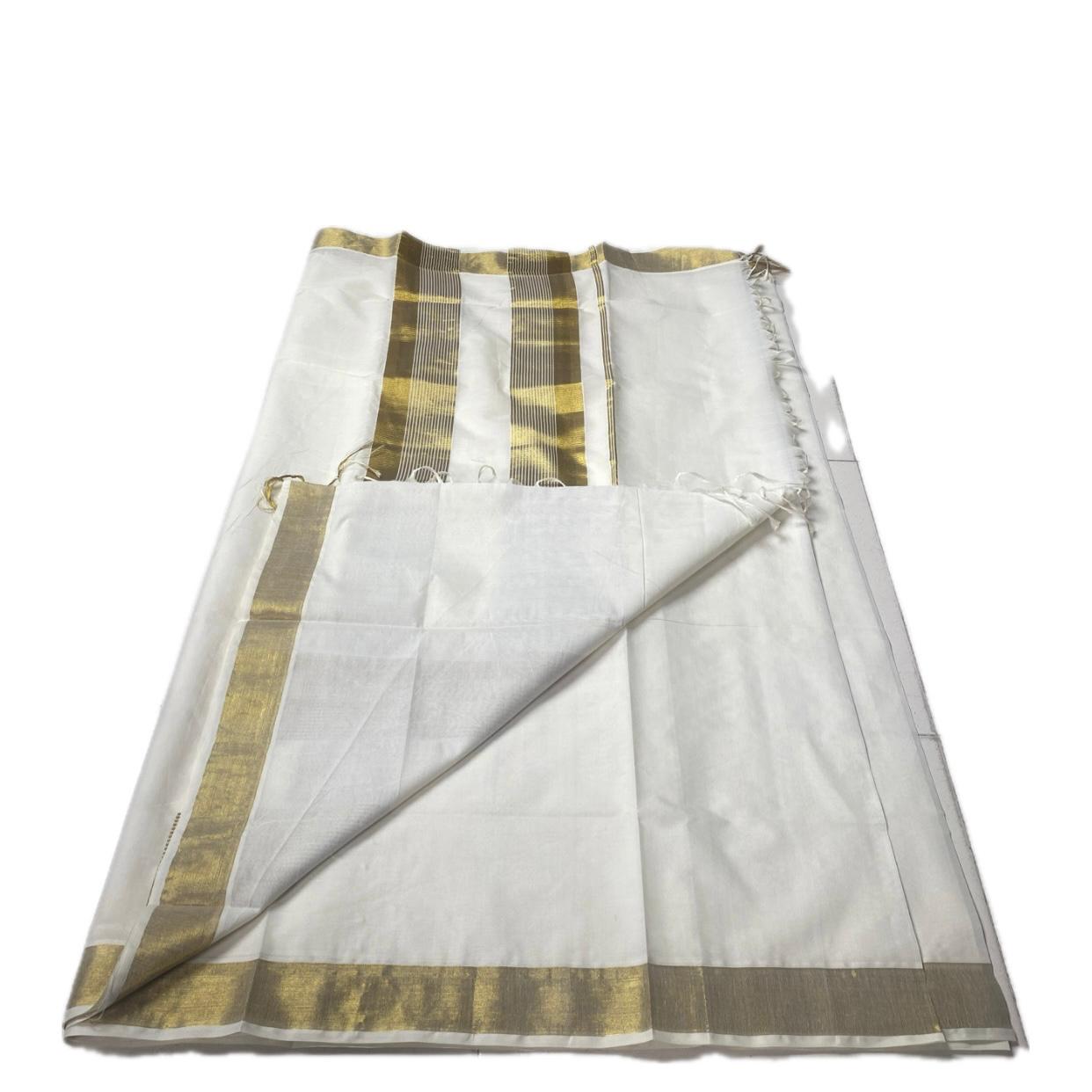 Vishakham Golden Aura Cotton Set Saree