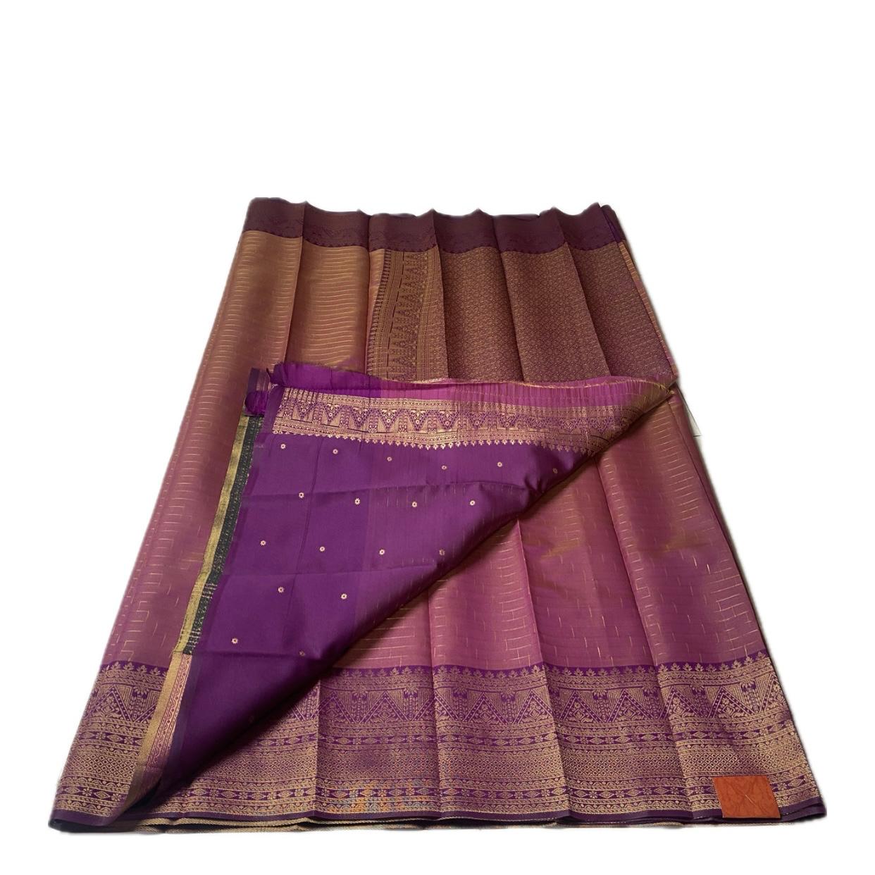 Nayna Purple Silk Saree