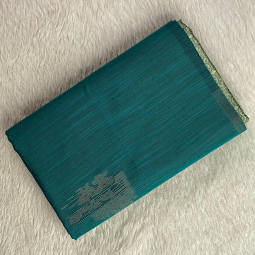 Shanmathi Floral Saree Peacock Green