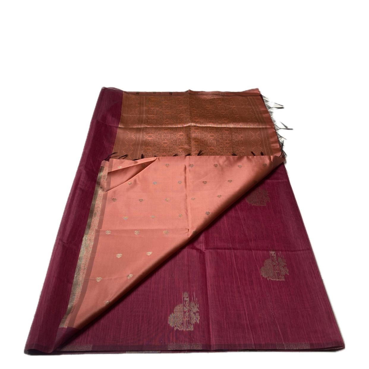 Shanmathi Floral Saree Red