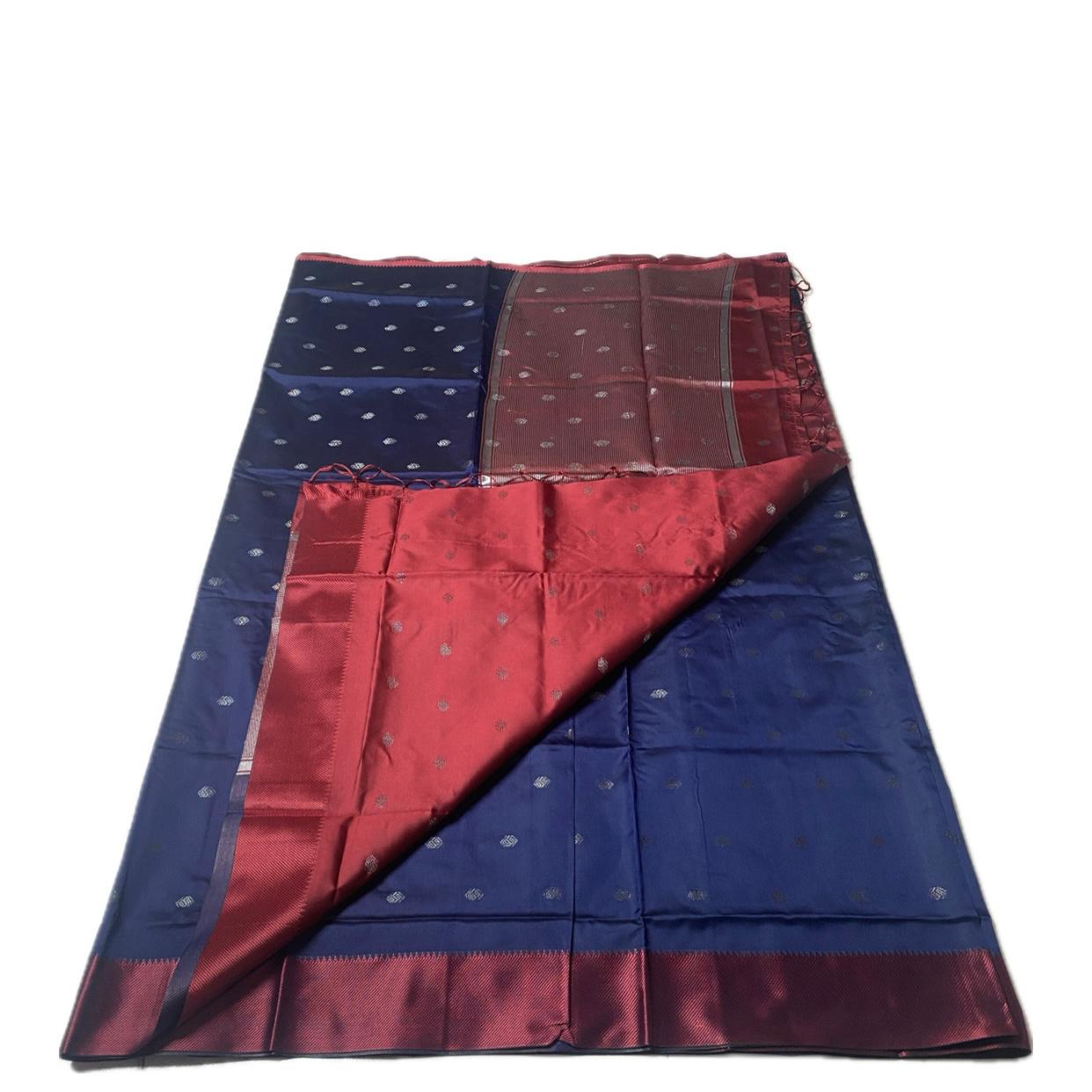 Akshaya Royal Midnight Blue Silk Saree