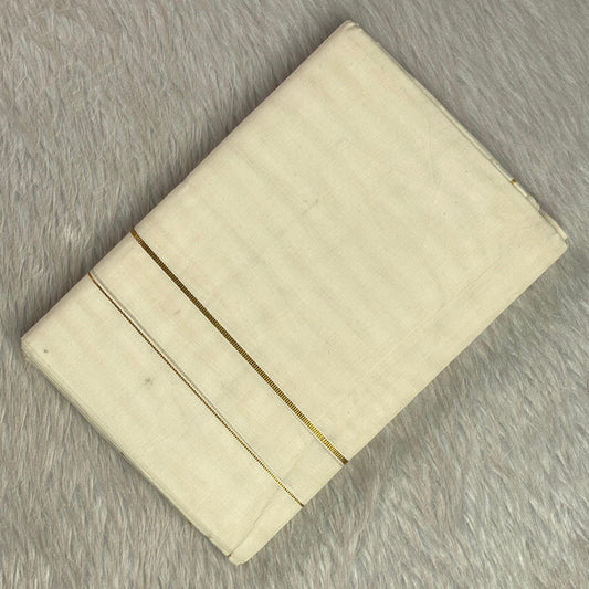 Nilavu Set mund with Thin Golden Border