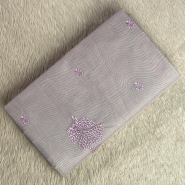 Mary Vintage Violet Floral Motif Saree