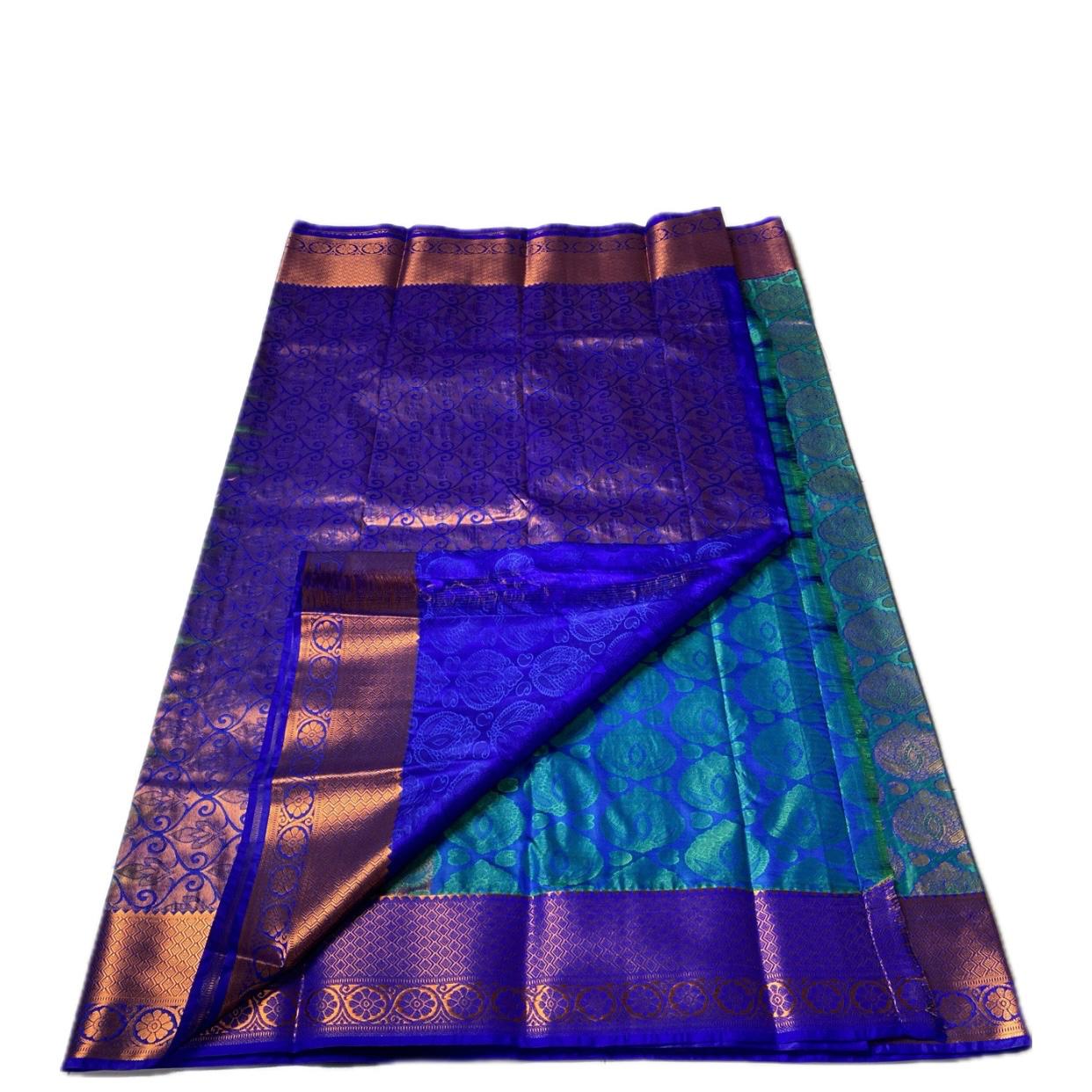 Malini Silk Saree Blue