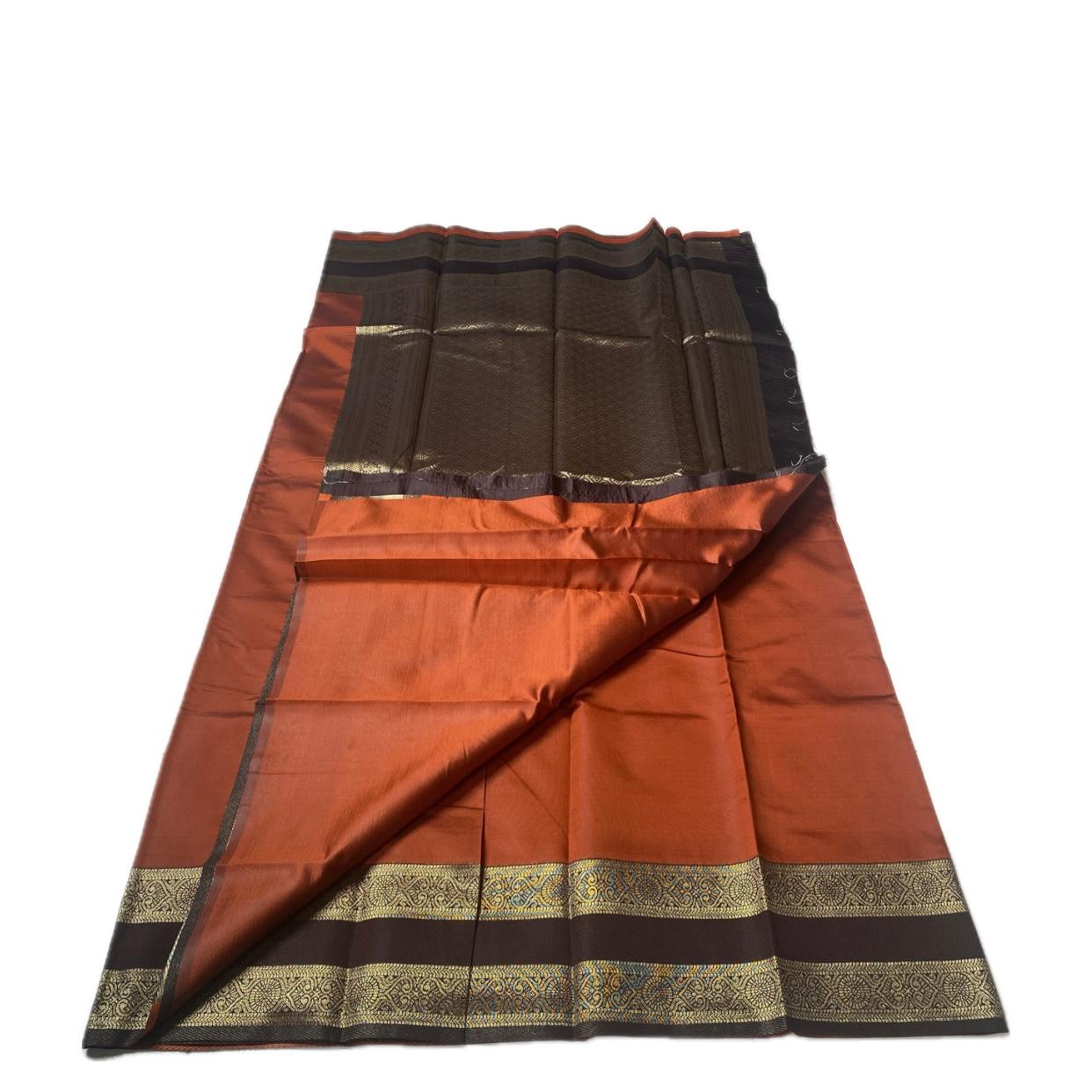 Khushi Soft Silk Saree with Butta work & Double Zari Border