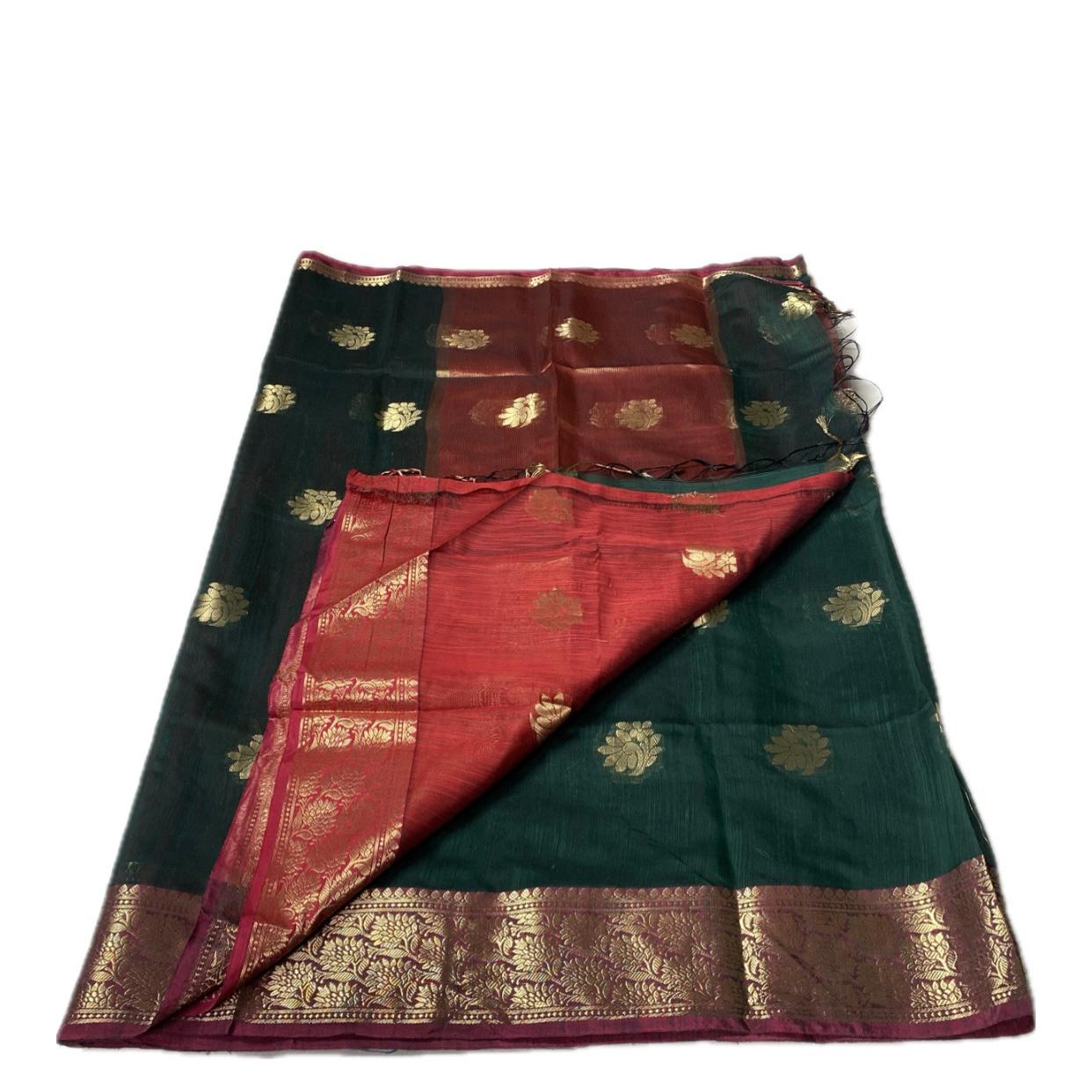 Mandakini Saree in Dark Green