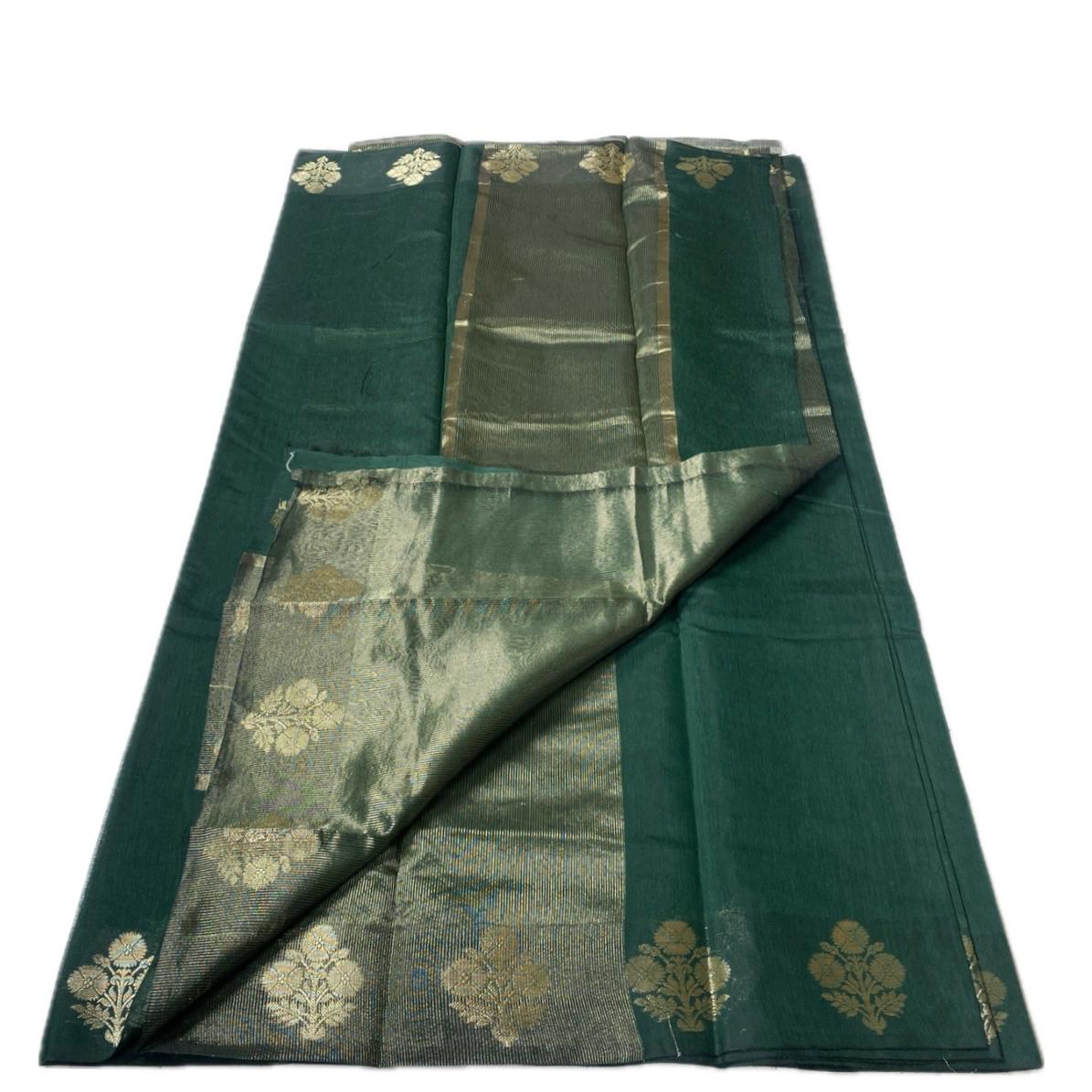 Rithika Chanderi Silk Saree Green