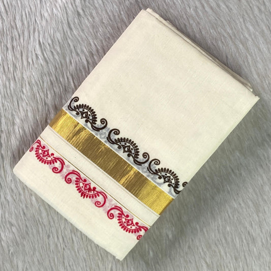 The Swarna Temple Border Set Mundu