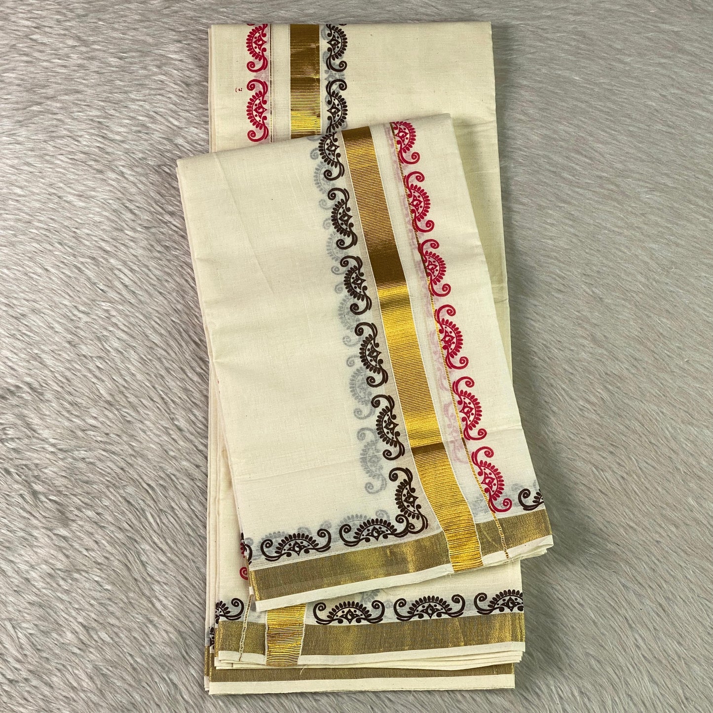 The Swarna Temple Border Set Mundu