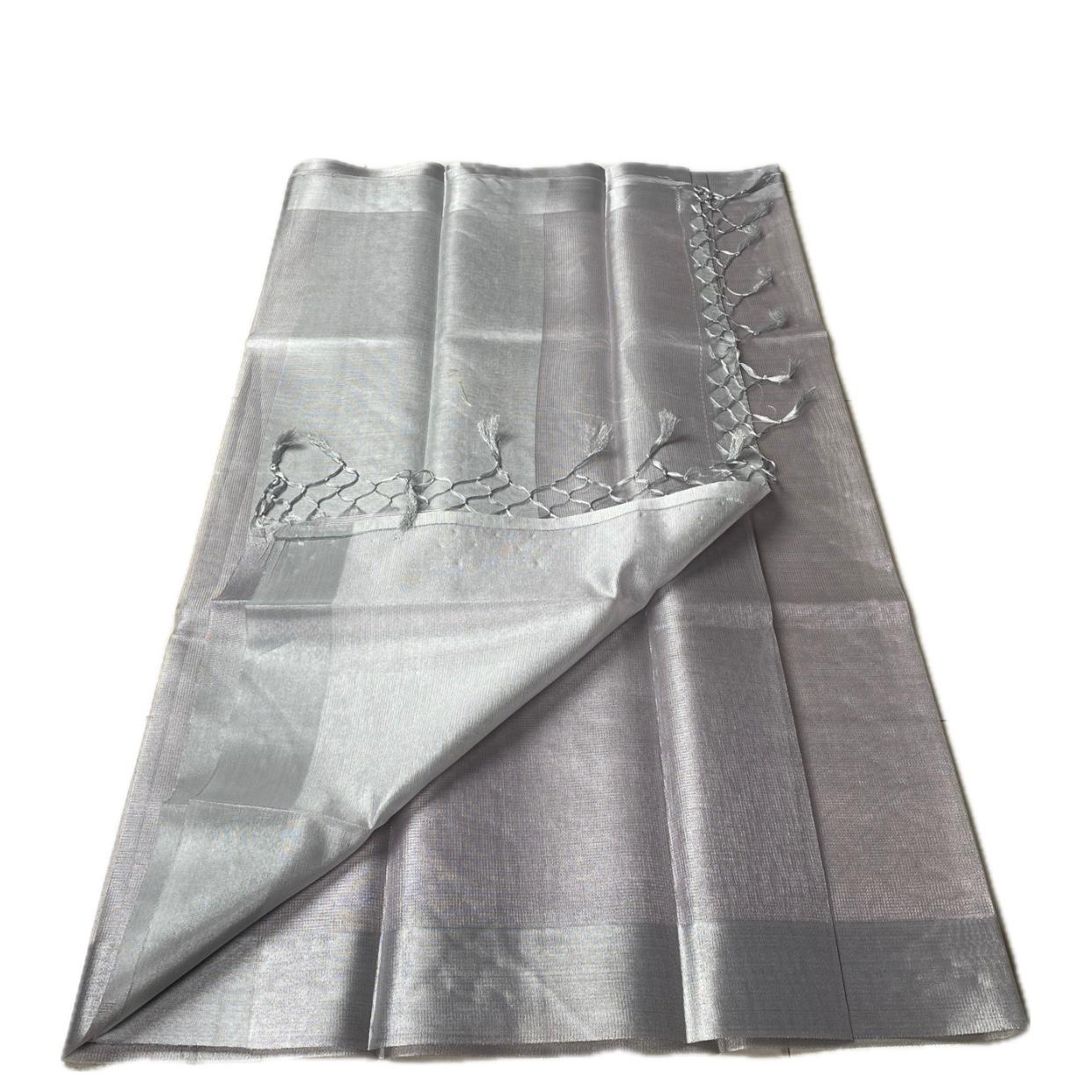 Light Weight Saree in Pearl Grey