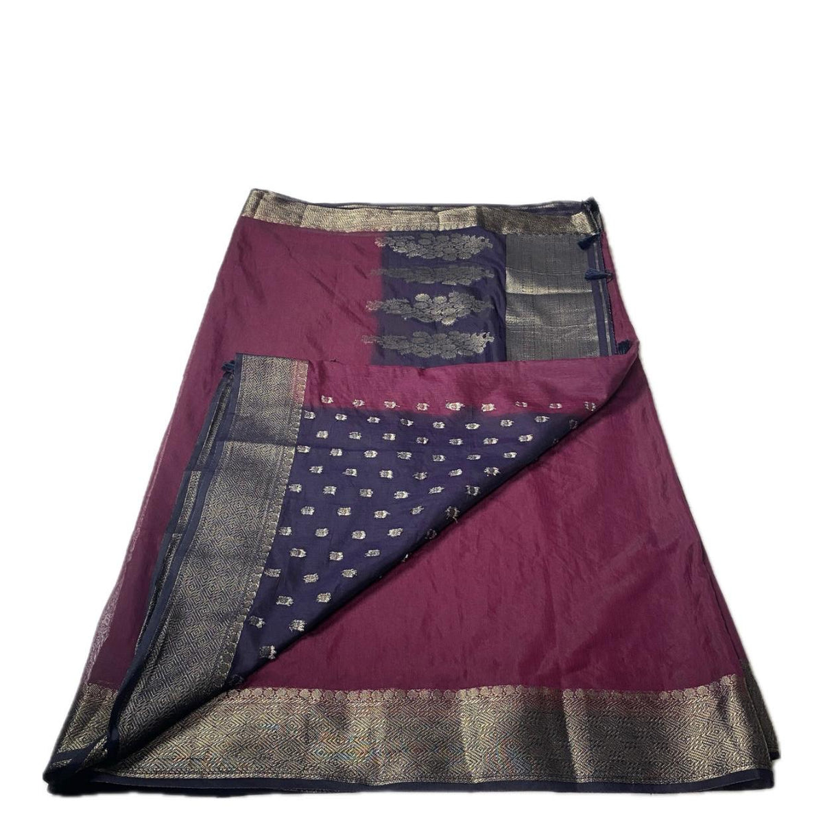 Deepika Georgette Banarasi Saree in Purple