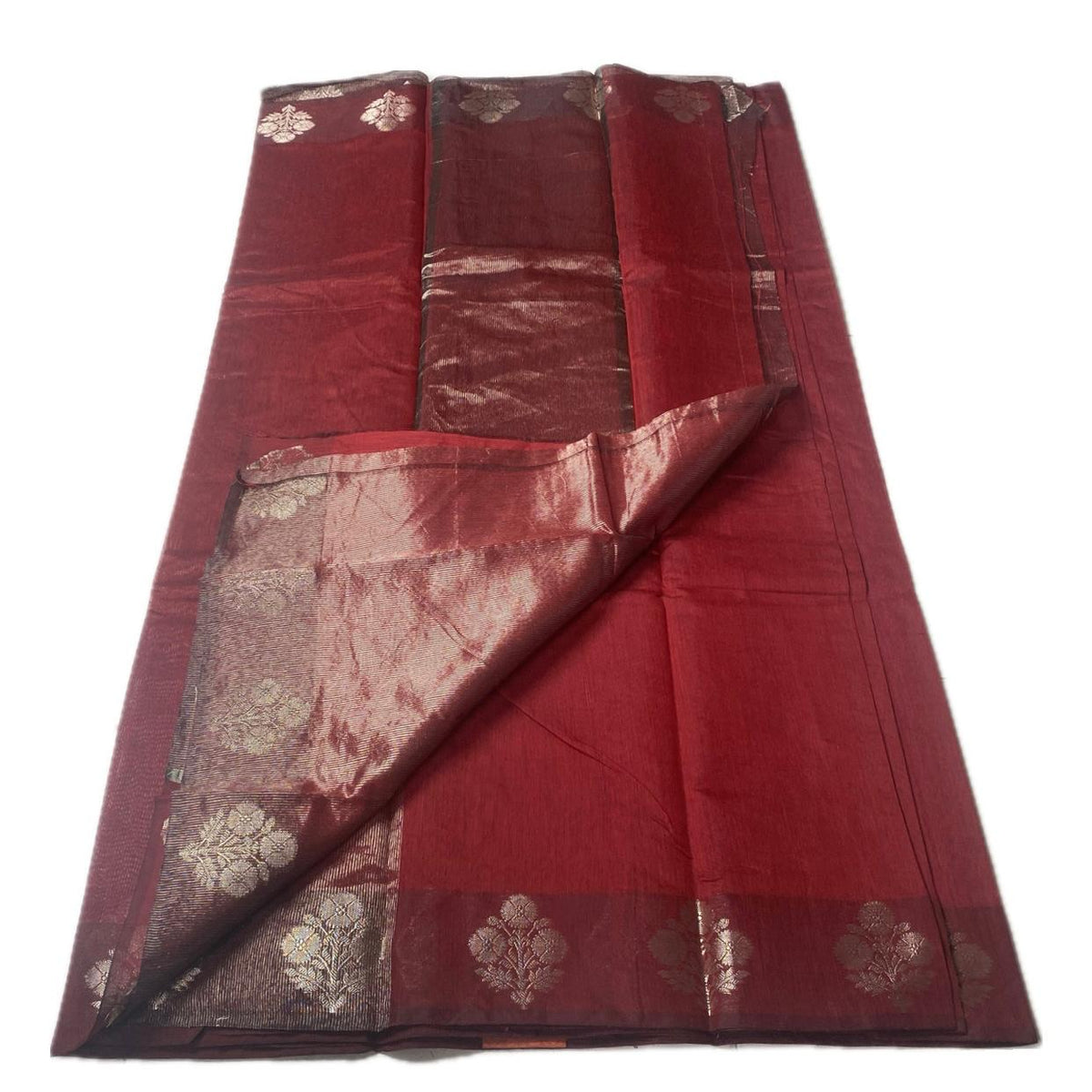Rithika Chanderi Silk Saree Red (Dress Code)