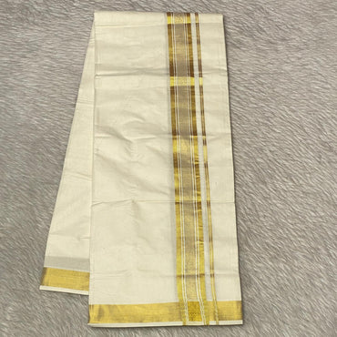 Dhoti with Golden Kasavu