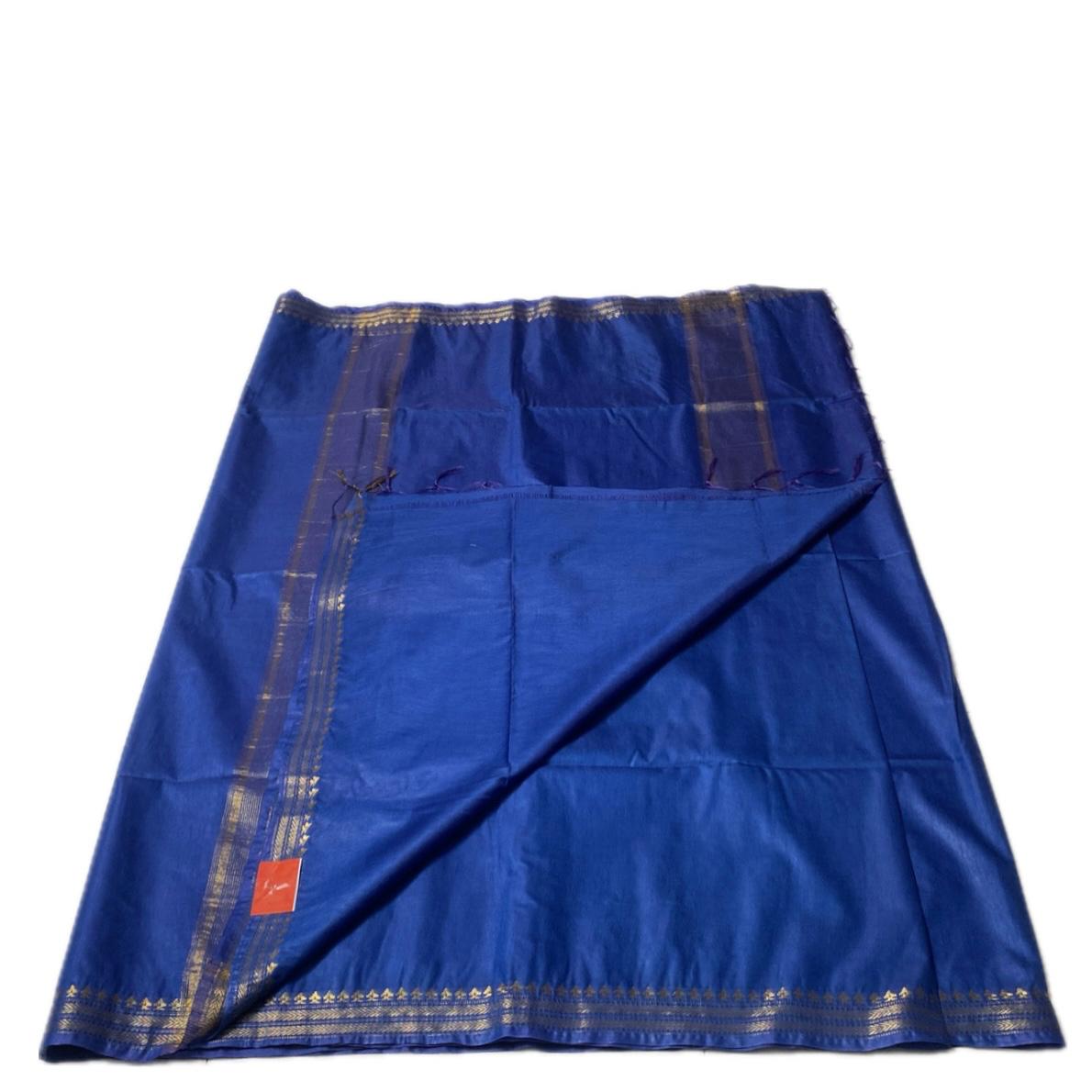 Anuradha Viscose Matka Saree in Blue