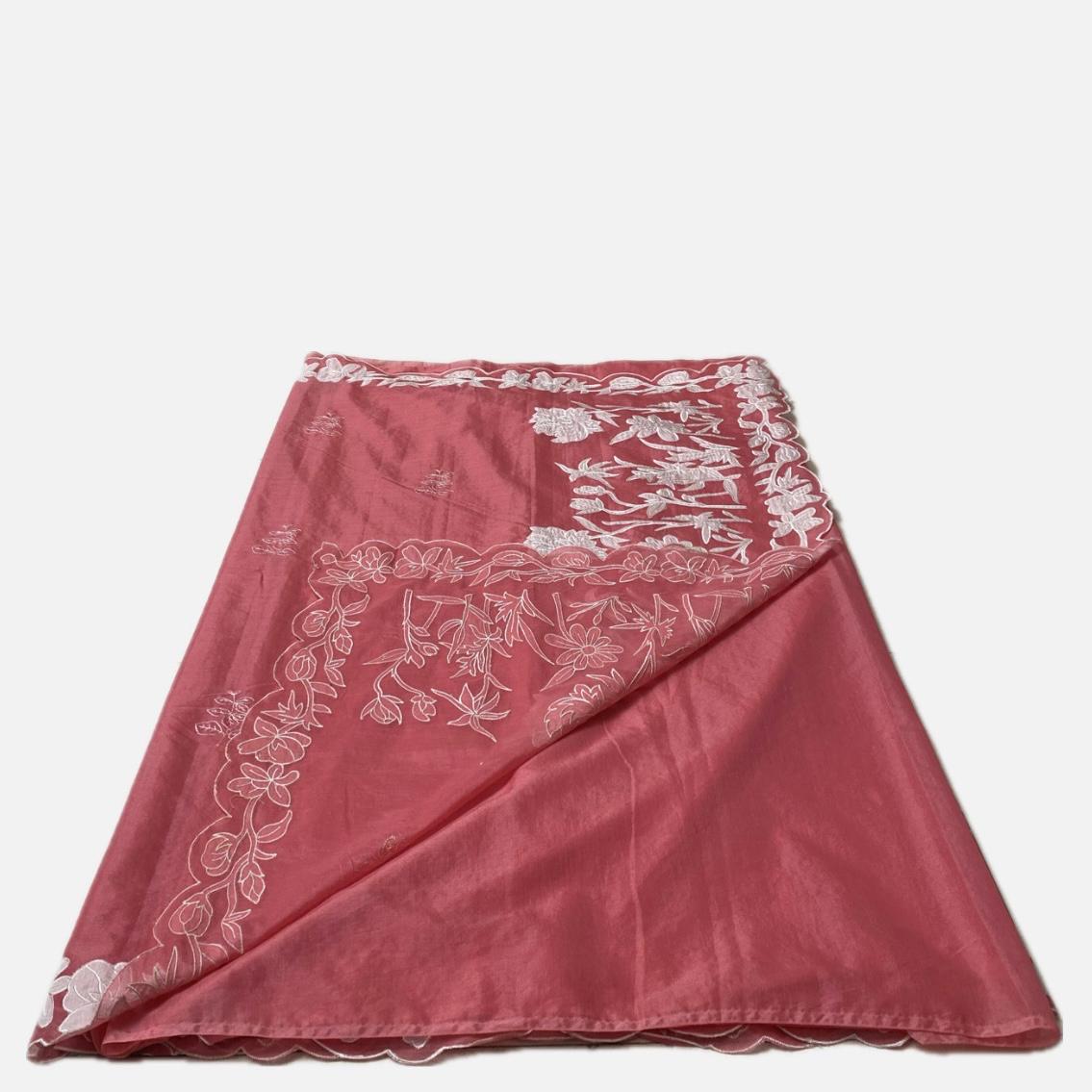 Chanderi Cotton Peach Fancy Saree