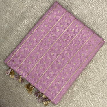 ✨Kannaki Banarasi Silk Golden Butti Saree Pink ✨