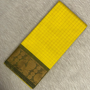 Cotton Saree in Yellow