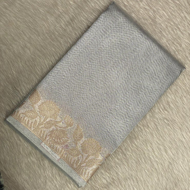 Tissue Lightweight Saree Silver