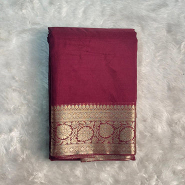 Elegant Banarasi Saree Purple