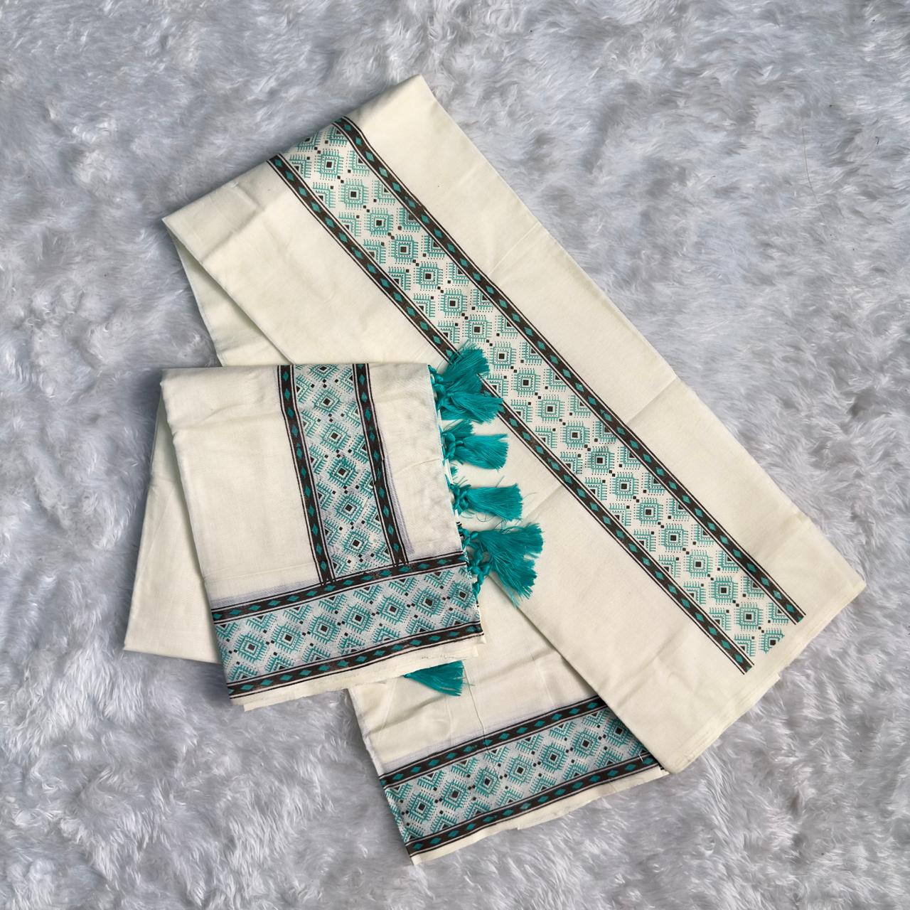 Geometric Printed Set Mundu