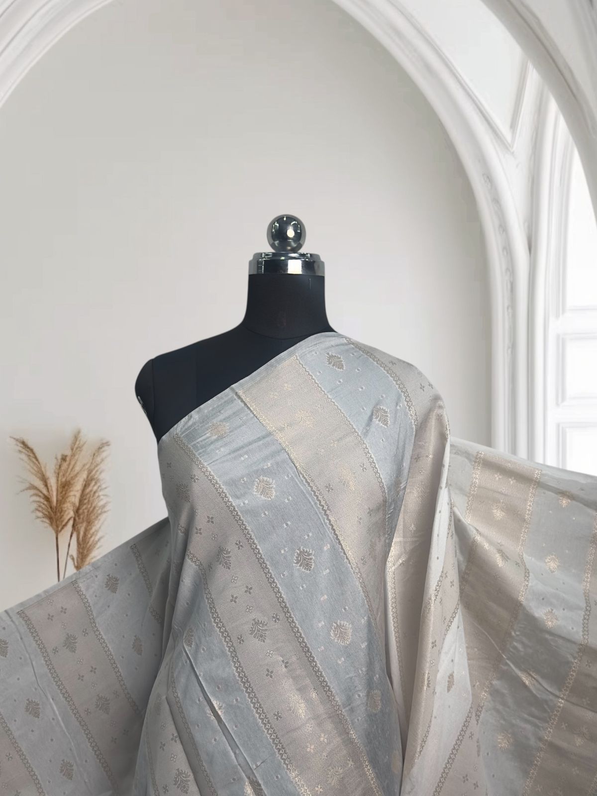 Priyanka Banarasi Silk White