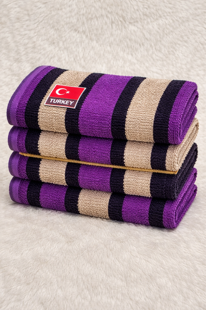 Colour Face Turkeys with Lines (12 Piece Set)