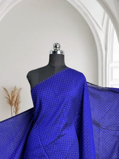 Fancy Saree Royal Blue Dress Code