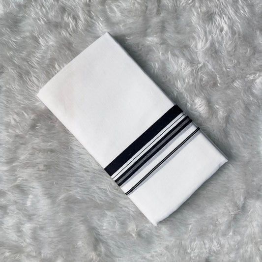 Minimalist Tradition Mundu Black Lines