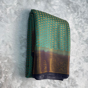 Royal Banarasi Silk Saree Green
